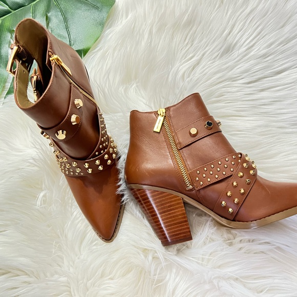 Michael Kors Dover Astor Stud Leather Ankle Boot ✨brand new✨ No box - Picture 4 of 7